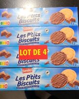 Les p'tits biscuits nappés de chocolat au lait