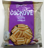 Smažené čočkové chipsy česnekové