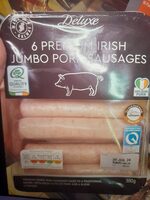 Premium irish jumbo pork sausages