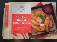 Chicken Breast Fillet Strips with a Hot Sweet Chilli Dip