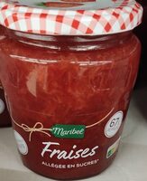 Confiture fraises allégée en sucres