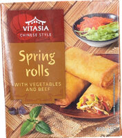 Spring Rolls with Vegetables and Beef