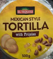 Mexican style tortilla with frijoles