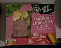 Crudités, jambon, emmenthal, œuf
