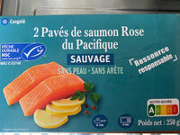 2 pavés de saumon rose du pacifique