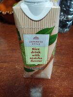 Rice drink with matcha flavour