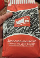 Schwarze Sonnenblumenkerne Geröstet und Leicht Gesalzen
