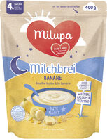 MILUPA Milchbrei Banane Gute Nacht nach dem 4. Monat 400G