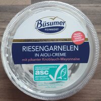 Riesengarnelen in Aioli-Creme