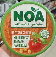 Brotaufstrich Kichererbse Tomate-Basilikum