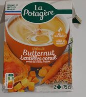 Velouté Butternut lentilles corail