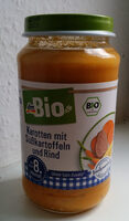 Karotten mit Süßkartoffeln und Rind