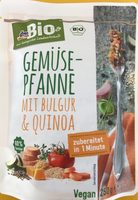 Gemüse pfanne mit bulgur und quinoa