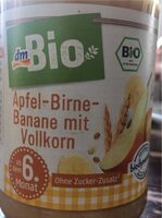 Apfel-Birne-Banane mit Volkorn