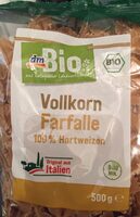 Nudeln Vollkorn Farfalle