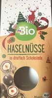 Haselnüsse in dreifach Schokolade