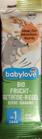 Bio Frucht-Getreide-Riegel Birne-Banane