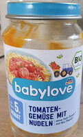Babylove Tomaten-Gemüse mit Nudeln