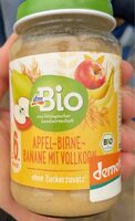 Apfel Birne Banane mit Vollkorn