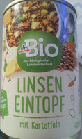 Linseneintopf mit Kartoffeln