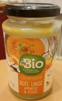 Cremesuppe Rote Linse Aprikose & Kokos
