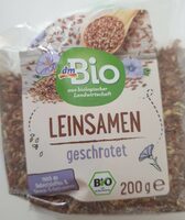 Leinsamen geschrotet