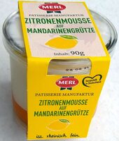 Zitronenmousse auf Mandarinengrütze