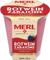 Rotwein Zabaione