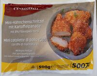 Mini Hähnchenschnitzel mit Kartoffelpanade