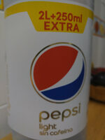 Pepsi light sin cafeina