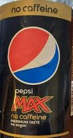 Pepsi max 0 caffeine