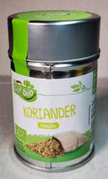 Bio-Koriander gemahlen