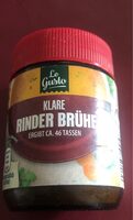 Klare Brühe Rind im Glas