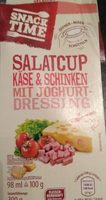 Salatcup - Käse & Schinken mit Joghurt-Dressing