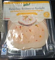 Hähnchen-Brühwurst-Roulade