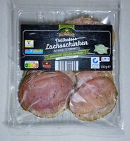 Lachsschinken im Kräutermantel, geräuchert
