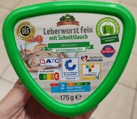 Leberwurst fein mit Schnittlauch