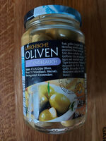 Griechische Oliven mit Knoblauch