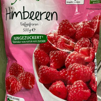 ALDI BIO ALL SEASONS Himbeeren Ganze Himbeeren in natürlicher Größe 4.99€ 500-g-Packung 1kg 9.98€