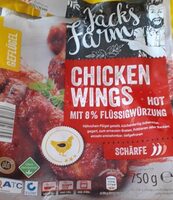Chicken Wings Hot mit 8 Prozent Flüssigwürzung