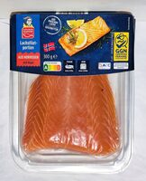 Lachsfilet-Portion aus Norwegen mit Haut