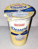 Dessert mit Sahnehaube - Vanillegeschmack