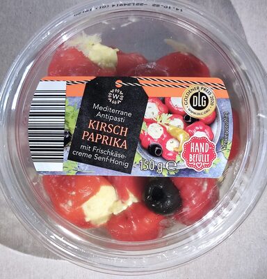Mediterrane Antipasti - Kirschpaprika mit Frischkäsecreme Senf-Honig