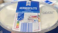 Heringsfilets in Sahnesauce - mit Zwiebeln und Gurken