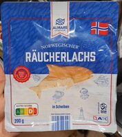 Norwegischer Räucherlachs in Scheiben
