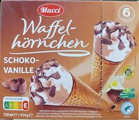 Waffel-Hörnchen - Schoko-Vanille