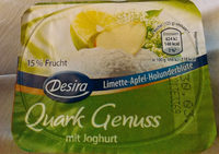 Quark-Genuss - Limette-Apfel-Holunderblüte