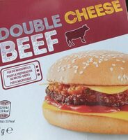 Double cheese burger beef