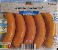Schinkenbockwurst im Naturdarm, geräuchert