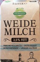 Weidemilch 3,5% Fett